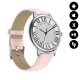 Montre connectée Bluetooth contrôle de musique, podométre - Bracelet Rose façcon croco