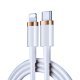 Câble lightning Type C 20W à charge rapide iPhone 12 Pro Max Blanc 2m