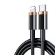 Câble lightning Type C 20W à charge rapide Noir 2m