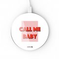 Chargeur Induction contour argent blanc Call me baby Evetane