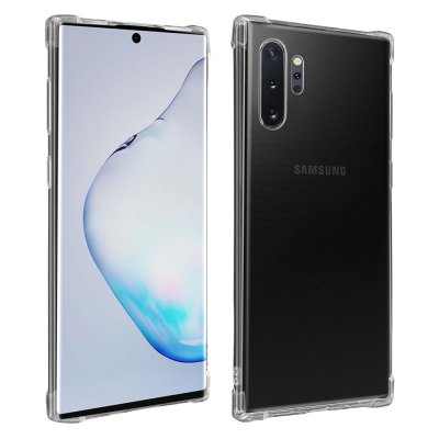 Coque Samsung Galaxy Note 10 Plus Anti-Chocs avec Bords Renforcés en silicone Transparente