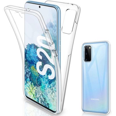 Coque Samsung Galaxy S20 360° intégrale protection avant arrière silicone transparente