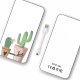 Batterie verre trempé 8000mAh Cactus Love Motif Ecriture Tendance Evetane