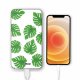 Batterie verre trempé 8000mAh Feuilles palmiers Motif Ecriture Tendance Evetane