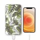 Batterie verre trempé 8000mAh Feuilles Exotiques Motif Ecriture Tendance Evetane