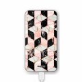 Batterie verre trempé 8000mAh Cubes Marbres Motif Ecriture Tendance Evetane