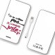 Batterie verre trempé 8000mAh Je Constate Juste Motif Ecriture Tendance Evetane