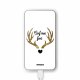 Batterie verre trempé 8000mAh Cerf Moi Fort Motif Ecriture Tendance Evetane