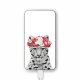 Batterie verre trempé 8000mAh Leopard Couronne Motif Ecriture Tendance Evetane