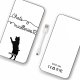 Batterie verre trempé 8000mAh Chats Mailleries Motif Ecriture Tendance Evetane