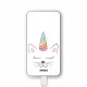 Batterie verre trempé 8000mAh Chat licorne Motif Ecriture Tendance Evetane