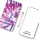 Batterie verre trempé 8000mAh Tie and Dye Violet Motif Ecriture Tendance Evetane