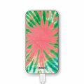 Batterie verre trempé 8000mAh Tie and Dye Corail Motif Ecriture Tendance Evetane