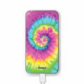 Batterie verre trempé 8000mAh Tie and Dye Rainbow Motif Ecriture Tendance Evetane