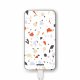 Batterie verre trempé 8000mAh Terrazzo Blanc Motif Ecriture Tendance Evetane