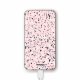 Batterie verre trempé 8000mAh Terrazzo Rose Motif Ecriture Tendance Evetane