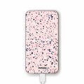 Batterie verre trempé 8000mAh Terrazzo Rose Motif Ecriture Tendance Evetane