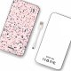 Batterie verre trempé 8000mAh Terrazzo Rose Motif Ecriture Tendance Evetane