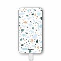 Batterie verre trempé 8000mAh Terrazzo Vert Motif Ecriture Tendance Evetane