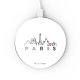 Chargeur Induction contour argent blanc Skyline Paris La Coque Francaise