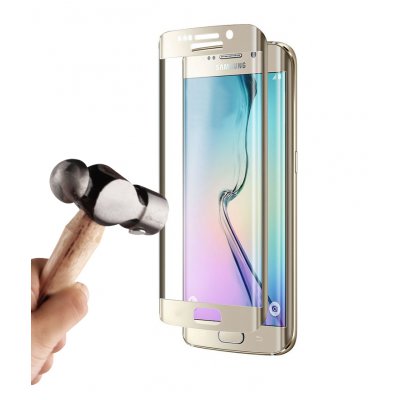 Vitre protectrice avant en verre trempé 3D integrale incurvée pour Samsung Galaxy A3 2016 - Or