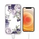 Batterie en verre trempé universel 8000mAh Pivoines Violettes Motif Ecriture Tendance La Coque Francaise