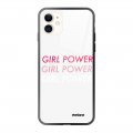 Coque iPhone 11 Coque Soft Touch Glossy Girl Power Dégradé Design Evetane