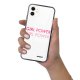 Coque iPhone 11 Coque Soft Touch Glossy Girl Power Dégradé Design Evetane