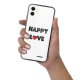 Coque iPhone 11 Coque Soft Touch Glossy Happy Love Design Evetane
