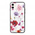 Coque iPhone 11 Coque Soft Touch Glossy Fleurs Multicolores Design Evetane