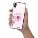Coque iPhone Xs Max Coque Soft Touch Glossy Fleur Rose Fushia Design Evetane