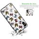 Coque iPhone Xs Max Coque Soft Touch Glossy Chiens à Lunettes Design Evetane