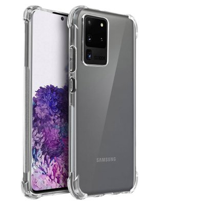 Coque Samsung Galaxy S20 Ultra 5G Anti-Chocs avec Bords Renforcés en silicone Transparente