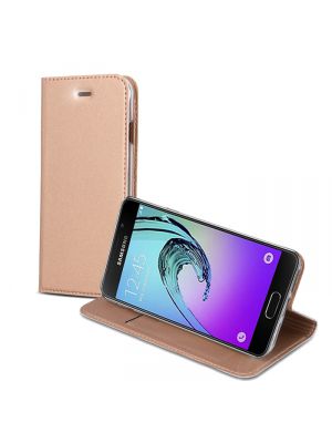 Etui folio avec stand pour Samsung Galaxy A3 2016 - Rose gold