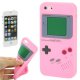 Coque silicone Gameboy rose pour iPhone 5