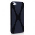 Coque silicone Xline noire pour iPhone 5 / 5S