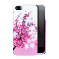 Coque silicone iPhone 5 / 5S Pink Flower fleurs japonaises