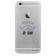 Coque rigide transparent Moustache de luxe pour iPhone 6 / 6S