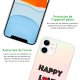 Coque iPhone 11 silicone fond holographique Happy Love Design Evetane