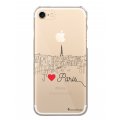 Coque iPhone 7/8/ iPhone SE 2020 rigide transparente J'aime Paris Dessin La Coque Francaise