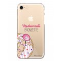 Coque iPhone 7/8/ iPhone SE 2020 rigide transparente Mlle Bronzette Dessin La Coque Francaise