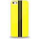 Coque rigide jaune racing noir iPhone 5