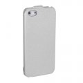 Etui clapet Simili Cuir Blanc iPhone 5/5S