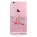 Coque iPhone 6/6S rigide transparente J'aime Paris Dessin La Coque Francaise