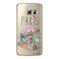 Coque Samsung Galaxy S6 rigide transparente Plan de Paris Dessin La Coque Francaise