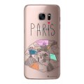Coque Samsung Galaxy S7 Edge rigide transparente Plan de Paris Dessin La Coque Francaise