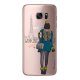 Coque rigide transparent Working girl pour Samsung Galaxy S7 Edge