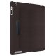 Étui rabat horizontal Ozaki Notebook marron avec stylet pour iPad 3