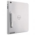 Étui rabat horizontal Ozaki Notebook avec stylet blanc pour iPad 3