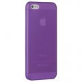 Coque Ozaki oCoat 0.3 Jelly violet pour iPhone 5 / 5S